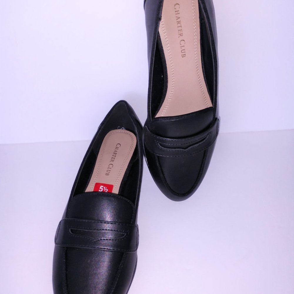 Charter Club Black Loafers Women's Size 5.5 M New In Box - Picture 5 of 16